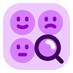 Editable sentiment analysis, emotion vector icon. AI technology, artificial intelligence, computer. Part of a big icon set family. Perfect for web and app interfaces, presentations, infographics, etc