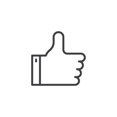 Thumbs Up line icon