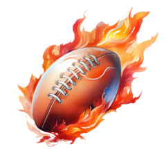 燃えるラグビーボール
