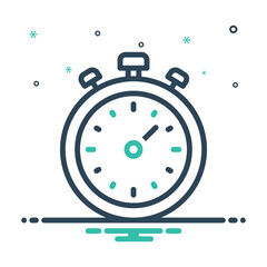 Obraz premium Mix icon for chronometer 