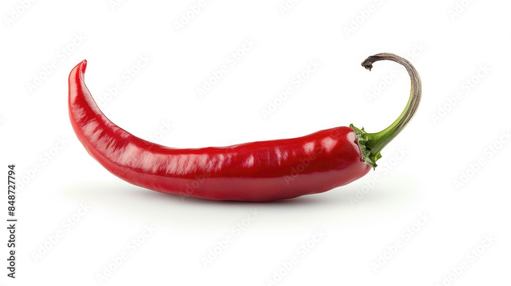 Poster Chili Pepper on a white background