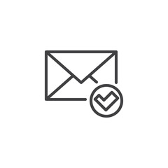 Verified Email line icon