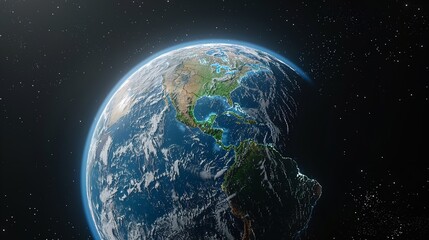 Obraz premium Earth from Space Showcasing a Detailed Physical Map