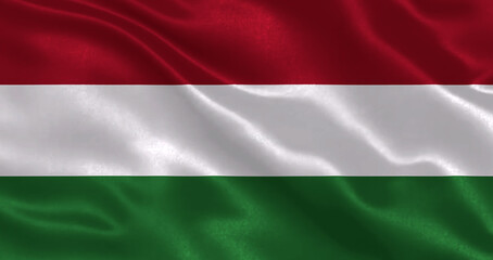 Hungary waving flag