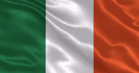 Ireland waving flag