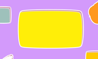 Creative Business marketing social media post template background. abstract oval yellow background background with Copy Space. banner promotion. social media post
