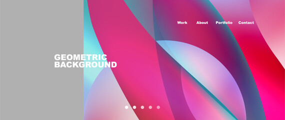 Colorful flowing shapes, wave lines with neon gradients. Vector Illustration For Wallpaper, Banner, Background, Card, Book Illustration, landing page