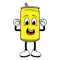 Drinking Can Cartoon