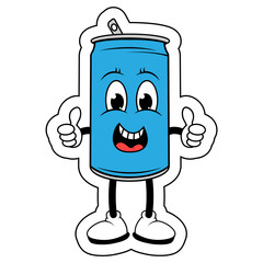 Drinking Can Cartoon