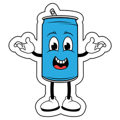 Drinking Can Cartoon