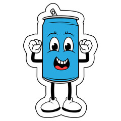 Drinking Can Cartoon