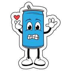 Drinking Can Cartoon