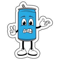 Drinking Can Cartoon