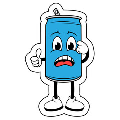 Drinking Can Cartoon