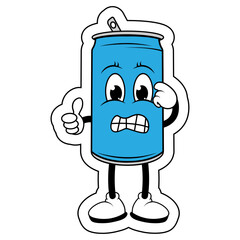 Drinking Can Cartoon