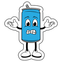 Drinking Can Cartoon