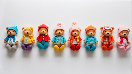 Naklejka premium cute dolls for children