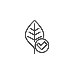 Environmental Approval line icon