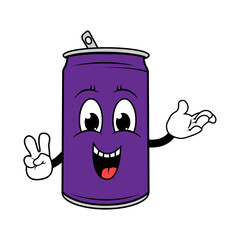 Drinking Can Cartoon