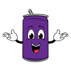 Drinking Can Cartoon