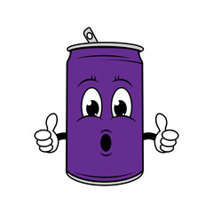 Drinking Can Cartoon