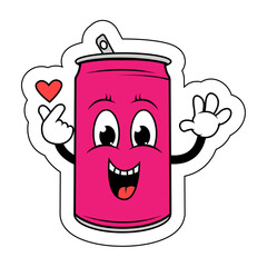 Drinking Can Cartoon