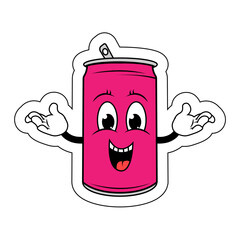 Drinking Can Cartoon