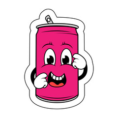 Drinking Can Cartoon