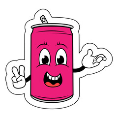 Drinking Can Cartoon