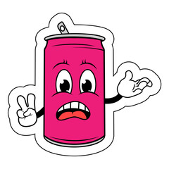 Drinking Can Cartoon