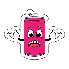 Drinking Can Cartoon