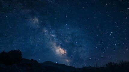 Fototapeta premium A starry night sky with the Milky Way visible