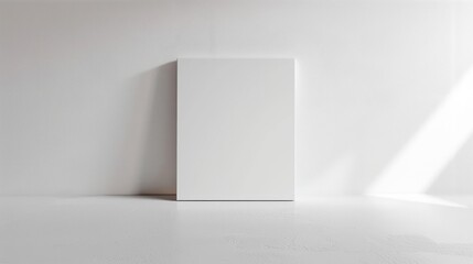 blank clean white paper with soft shadow, blank white paper background.