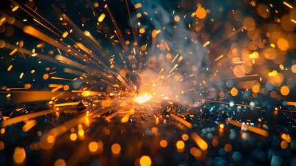 Industrial abstract for background, Backdrop, welding and manufacturing