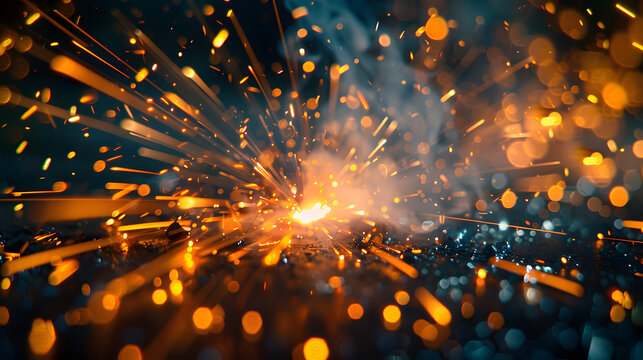 Industrial abstract for background, Backdrop, welding and manufacturing