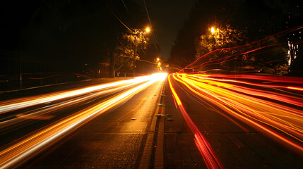 light trails very fastest