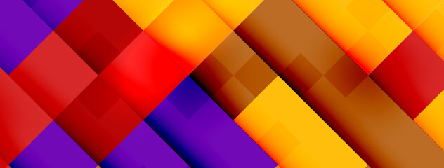 Fototapeta premium Dynamic colorful squares background. Vector Illustration For Wallpaper, Banner, Background, Card, Book Illustration, landing page