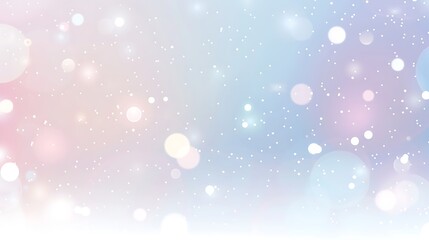 Create a soft gradient transitioning from light blue to light pink with subtle bokeh lights scattered throughout, white background