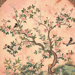 floral background ai generative 