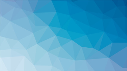 Gradient blue polygon pattern. Low poly design. Vector illustration
