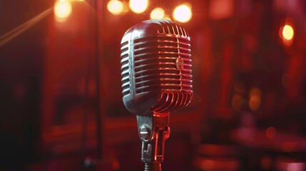 A Close up Shot of a Microphone