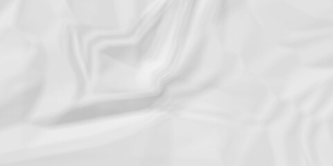 Obraz premium White fabric background. white crumpled paper background texture pattern overlay. wrinkled high resolution arts craft and Seamless white crumpled paper crinkle crushed background.