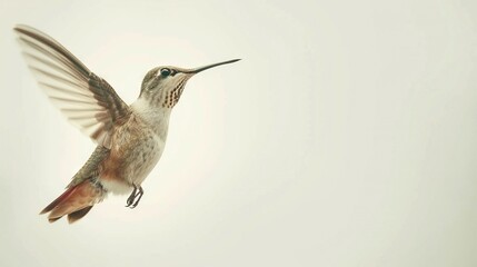 Fototapeta premium Wings Spread Wide; Beak Open