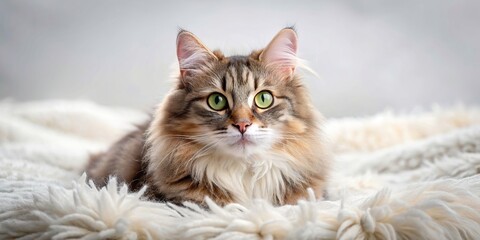 Adorable fluffy cat lying on a soft blanket , cute, cat, pet, feline, adorable, fluffy, furry, domestic, animal, cuddly, whiskers, playful