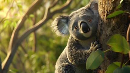 Naklejka premium Koala