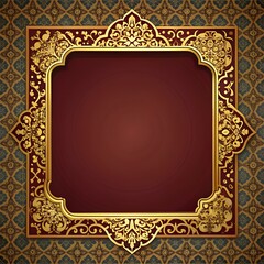 Ornate Vintage Gold Rectangle Frame 
