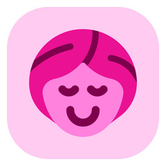 Editable spa lady vector icon. Wellness, spa, relaxation. Part of a big icon set family. Perfect for web and app interfaces, presentations, infographics, etc