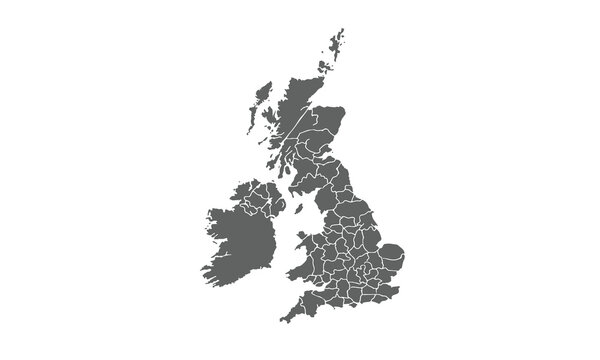 England map isolated on white background. for website layouts, background, education, precise, customizable, Travel worldwide, map silhouette backdrop, earth geography, political, reports.