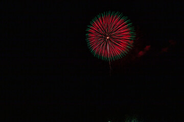 小さな町の花火