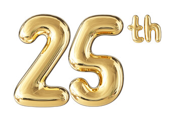 Anniversary Gold Number 25